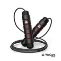Wecare Fitness Jump Rope 420g with Ball Bearings For Workouts, Black WF-JR-420G